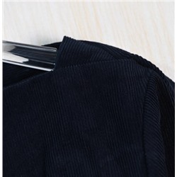 Темно-синяя вельветовая рубашка КО*С