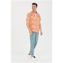 Erkek Mint Kanvas Pantolon