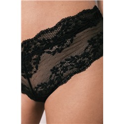 Braga ancha brasileña encaje negra