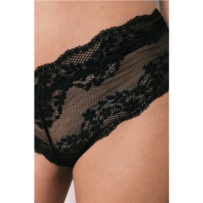 Braga ancha brasileña encaje negra