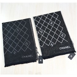 Зимняя теплая и мягкая флисовая широкая шаль/шарф с ромбовидным узором CHANE*L