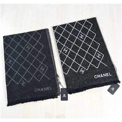 Зимняя теплая и мягкая флисовая широкая шаль/шарф с ромбовидным узором CHANE*L