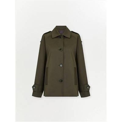 Плащ из хлопка, T051/militari