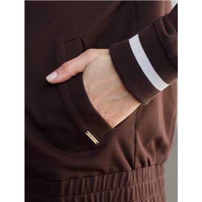 Бомбер среднего объема из футера двухнитки с эластаном