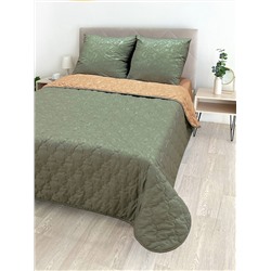 Комплект постельного белья с одеялом New Style КМ-029 хаки-охра