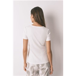Camiseta panadera algodón blanco