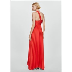 Vestido asimétrico plisado