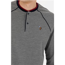 Erkek Antrasit Melanj Pijama Takımı