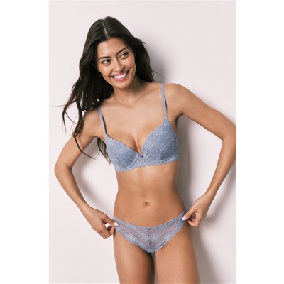 Braga clásica encaje azul