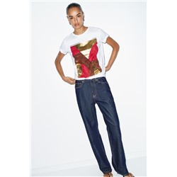 CAMISETA ESTAMPACIÓN METALIZADA