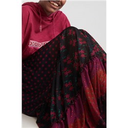 Falda larga volantes boho