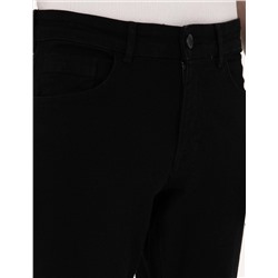 Siyah Straight Fit Jean Pantolon