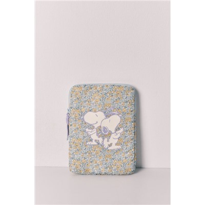 Funda tablet florecitas Snoopy