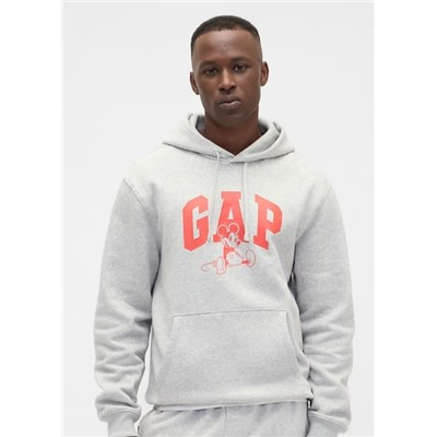 Disney × Mickey Mouse Relaxed Logo Hoodie