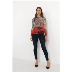 Camiseta slim floral