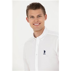 Erkek Beyaz Uzun Kollu Gömlek