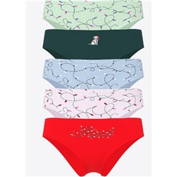 5-Pack Cotton Cheeky Panties