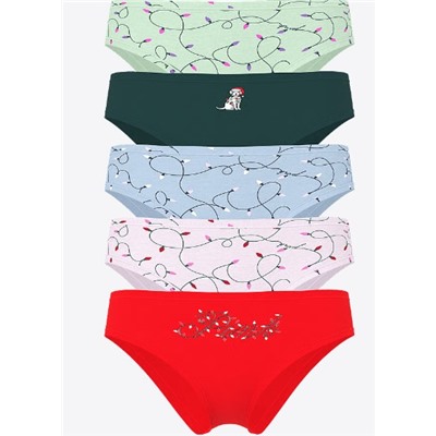 5-Pack Cotton Cheeky Panties