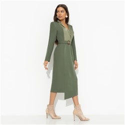 Платье с подплечниками, Простая магия элегантности (с поясом)