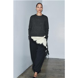 ZW COLLECTION PINSTRIPE BALLOON TROUSERS