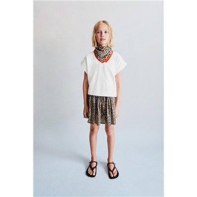 ANIMAL PRINT BERMUDA SKORT