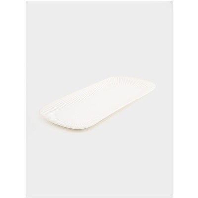 Блюдо, 36x16 см, прямоугольное, белое, Gallery