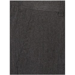 Boys Grey Longer Length Half Elastic School Trouser 2 Pack