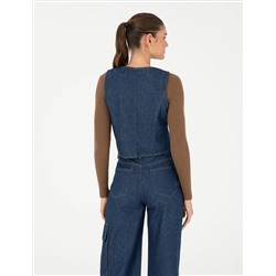 İndigo Slim Fit Yelek