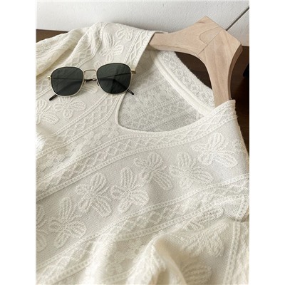 Нежный пуловер из смесовой шерсти