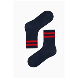 Penti Erkek Çocuk Double Stripe Lacivert 4lü Soket Çorap