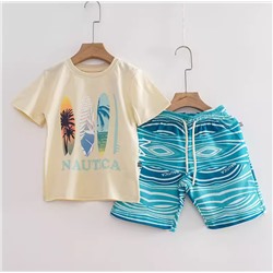 Хлопковый костюм для мальчиков на лето
