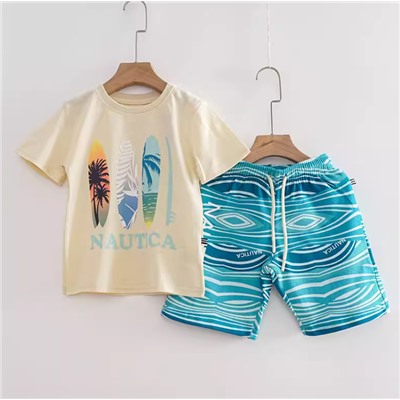 Хлопковый костюм для мальчиков на лето
