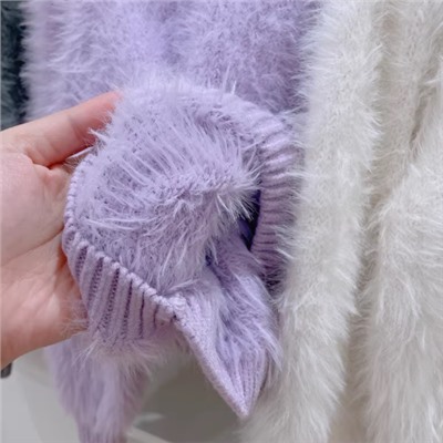 Пушистая кофточка для девочек