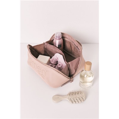 Neceser mediano goma marrón