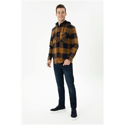 Erkek Lacivert Uzun Kollu Gömlek