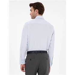 Açık Mavi Regular Fit Uzun Kollu Basic Gömlek