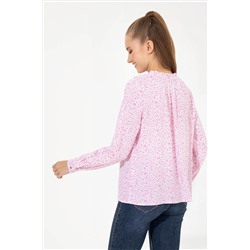 Kadın Pembe Uzun Kollu Gömlek