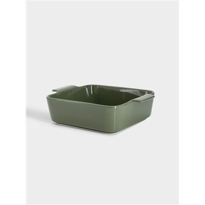Форма для запекания, 24 см,  фарфор P, квадратная, серо-зеленая, Indulgence