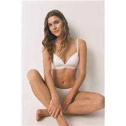 Sujetador triangular CHARMING algodón blanco
