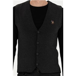 Erkek Siyah Triko Hırka