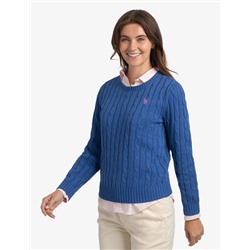 CABLE CREW NECK SWEATER