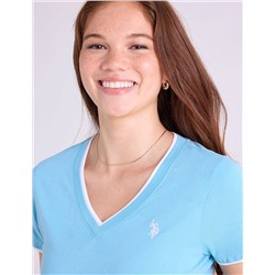 DOUBLE BAND V-NECK T-SHIRT