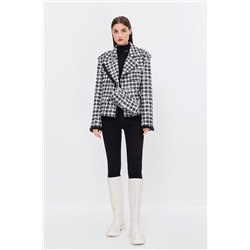 Chaqueta de lana Blanco y negro