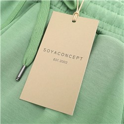 Однотонные свободные прямые брюки с эластичной резинкой на талии. Экспорт