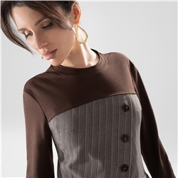 Свитшот комбинированный, Вкус победы (brown)