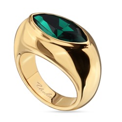 Кольцо Эдем (кристаллы SW зеленые; покрытие золото), Есть комплект