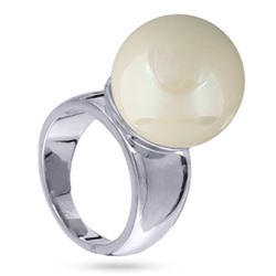 Кольцо (Майорка 16мм медовая роса; покрытие родий), Есть комплект