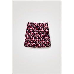 Minifalda slim círculos