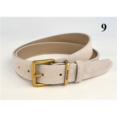 Матовый кожаный женский пояс из воловьей кожи