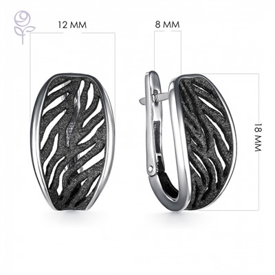 Серьги серебро 52943SB